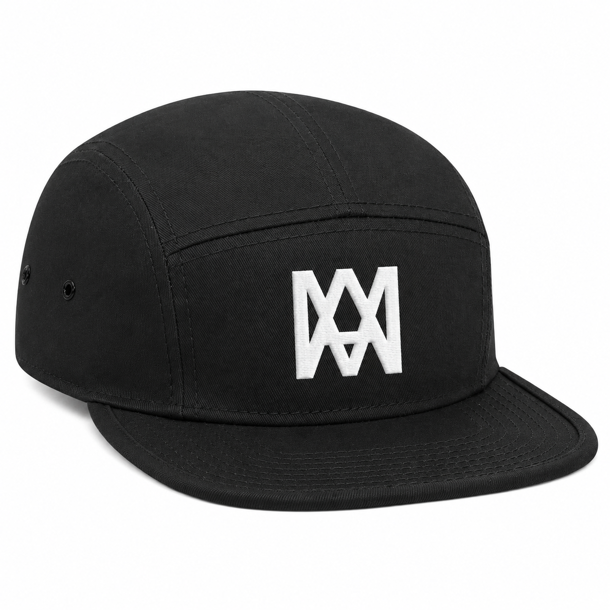 Black Adjustable Low Profile Dad Hat | Unstructured Curved Brim Baseball Cap