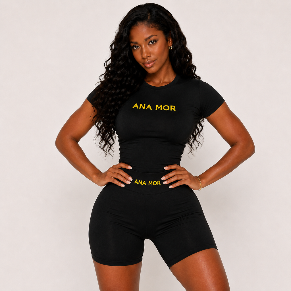 Women's 2-Piece Seamless Yoga Set - High-Waist Leggings/Shorts and Sports Bra for Workout, Gym, and Activewear