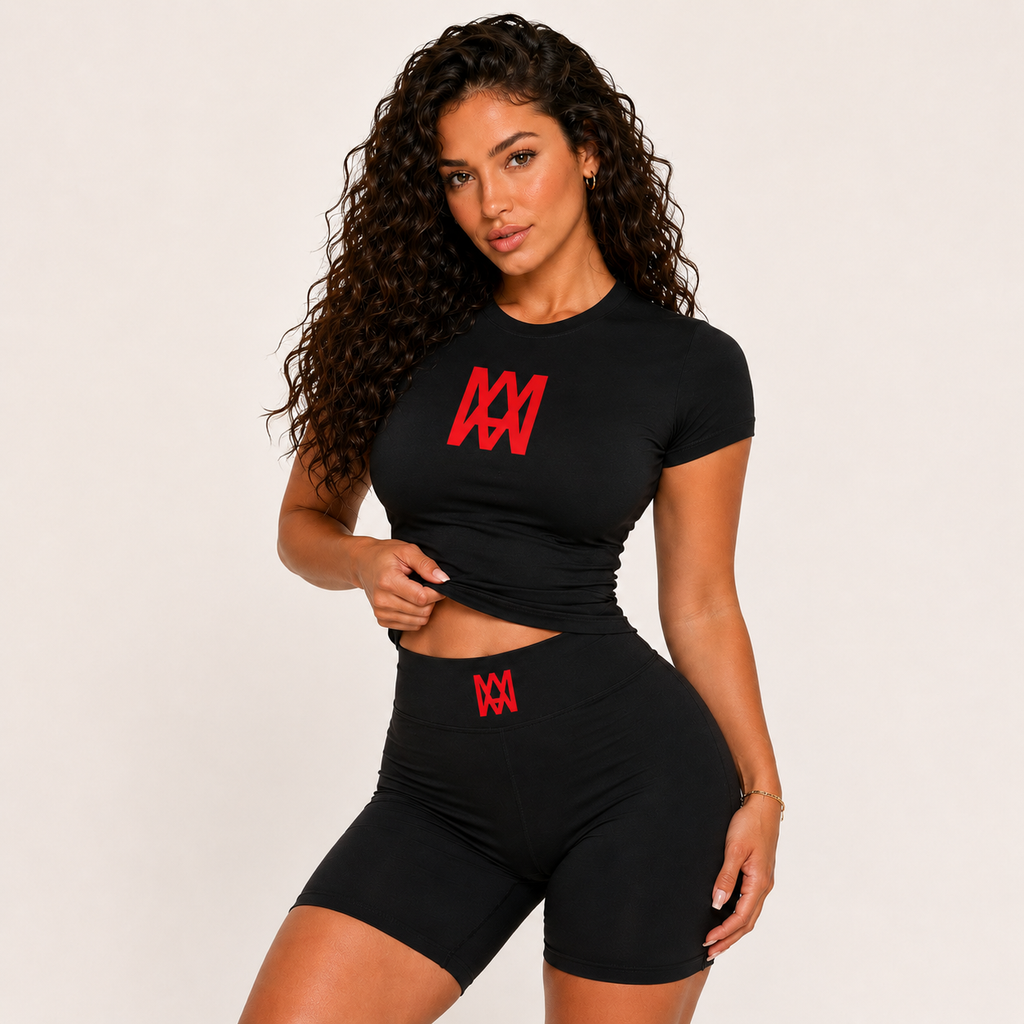 Women's 2-Piece Seamless Yoga Set - High-Waist Leggings/Shorts and Sports Bra for Workout, Gym, and Activewear