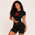 Women's 2-Piece Seamless Yoga Set - High-Waist Leggings/Shorts and Sports Bra for Workout, Gym, and Activewear