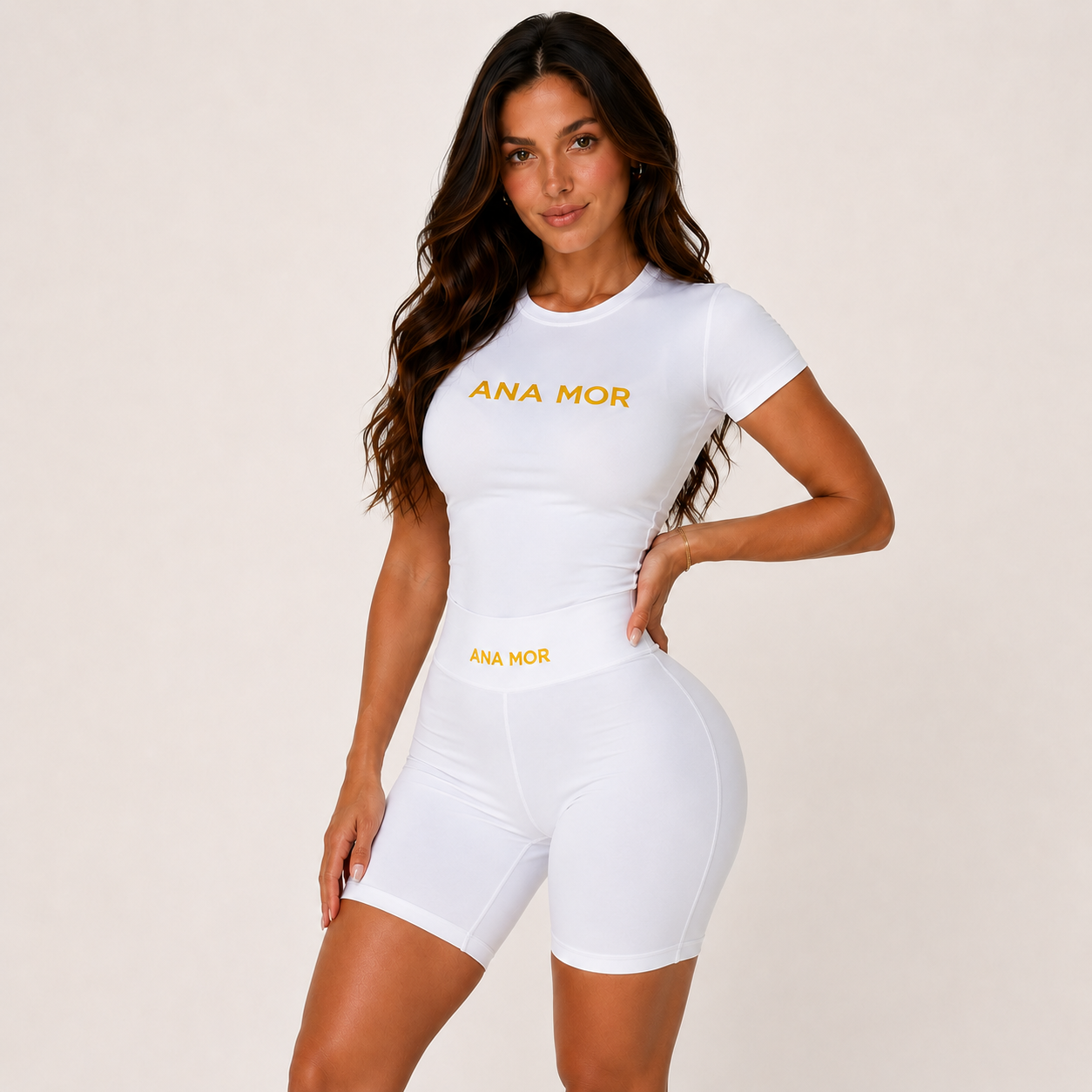 Women's 2-Piece Seamless Yoga Set - High-Waist Leggings/Shorts and Sports Bra for Workout, Gym, and Activewear