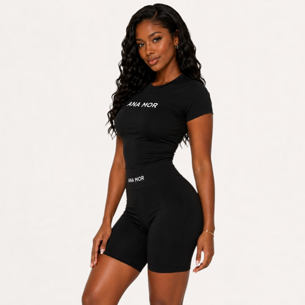Women's 2-Piece Seamless Yoga Set - High-Waist Leggings/Shorts and Sports Bra for Workout, Gym, and Activewear